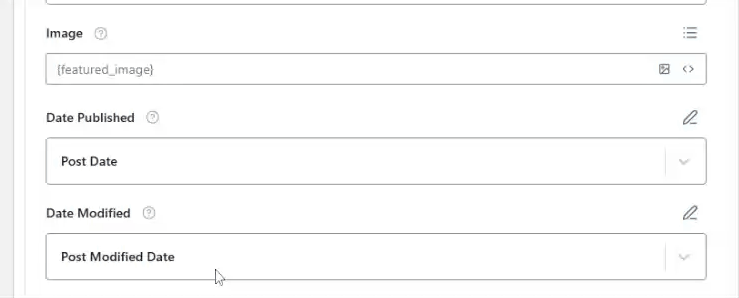 WebPage Schema Template 9 Shows the last updated date of the webpage.