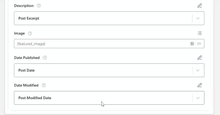 WebPage Schema Template 8 add the published date variable in field