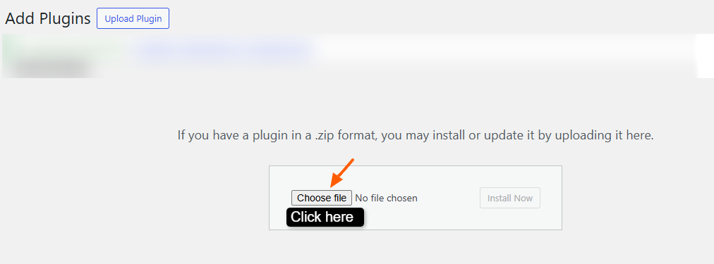 click on choose file from your computer