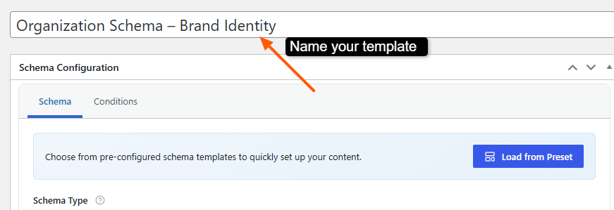 Organization Schema Template 2 Name Your Schema Template