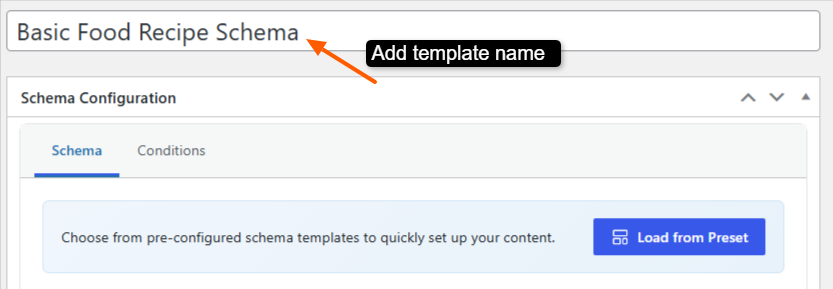 Recipe Schema Template 2 Name Your Recipe Schema Template