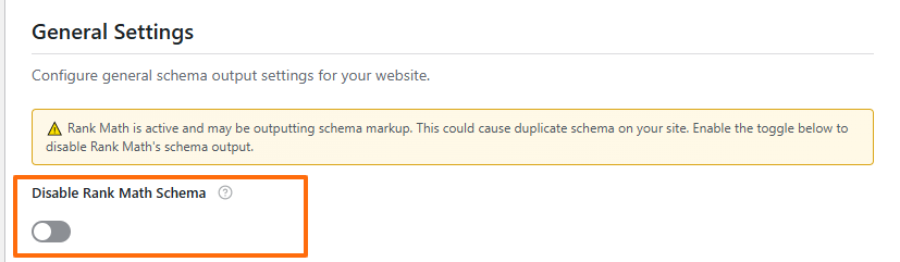Disable Rank Math Schema