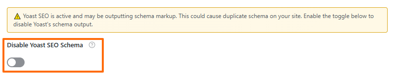 Disable Yoast SEO Schema