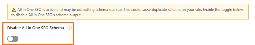 Disable All in One SEO Schema