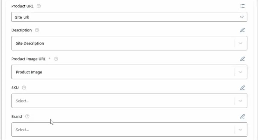 Product Schema Template 7 add the product image variable here in field