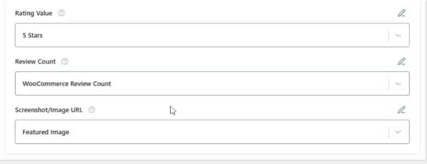 Add the Rating Value option in field